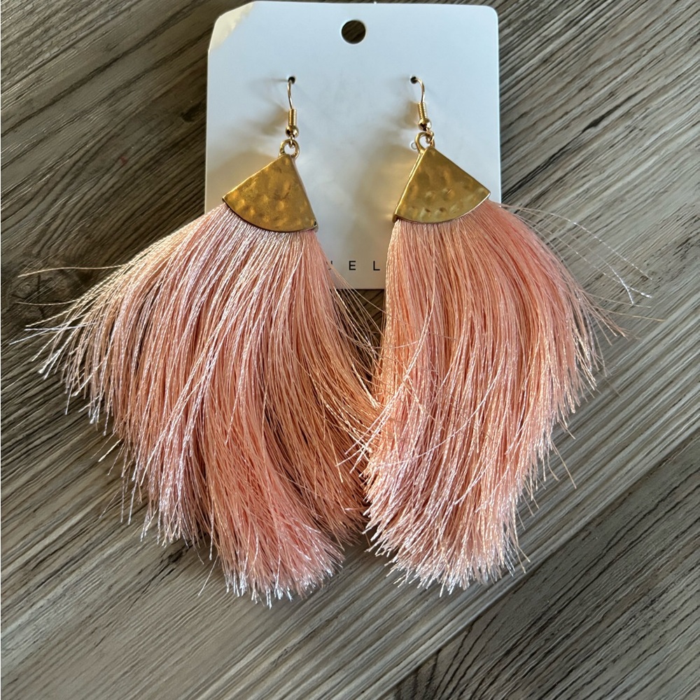 Your Favorite Fringe Earrings in Pink